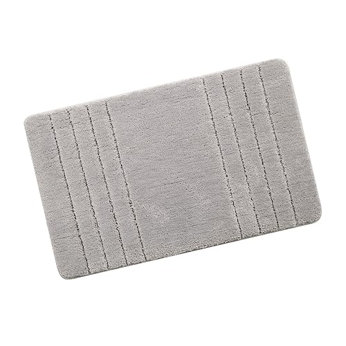 CLISPEED rutschfeste Saugfähige Badezimmer Fußmatte Formbeständig Dekorativer Badvorleger für Haustür und Wc Waschbar Langlebig und Wasserabsorbierend Modernes Design von CLISPEED