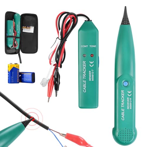 CLIUNT Kabelbruch Suchgerät Mähroboter, Cable Tracker, Kabelfinder Kabeltester Leitungssucher, Leitungssuchgerät, Identifizieren Sie Leitungen und testen Sie den Durchgang von RJ11-Telefonleitungen CLIUNT Kabelbruch Suchgerät Mähroboter, Cable Tracker, Kabelfinder Kabeltester Leitungssucher, Leitungssuchgerät, Identifizieren Sie Leitungen und testen Sie den Durchgang von RJ11-Telefonleitungen von CLIUNT