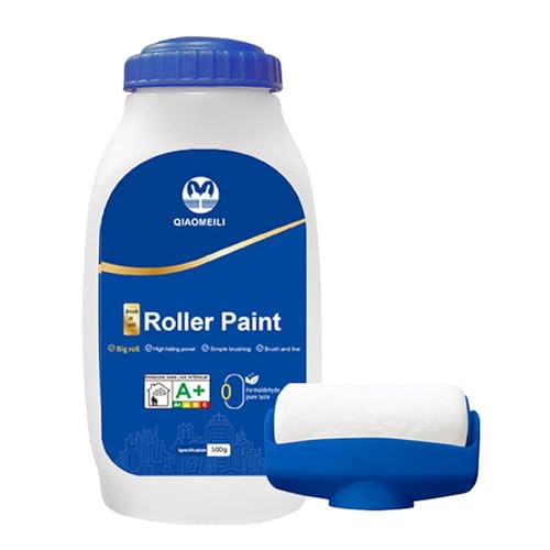 CLIUNT Wandfarbe Ausbessern Weiß, 500g Ausbesserungsfarbe Weiss Roller, Wandreparatur rollbürste, Wand Reparatur Rollbürste, für Graffiti Kratzer Flecken Risse Und Beschädigte Wände CLIUNT Wandfarbe Ausbessern Weiß, 500g Ausbesserungsfarbe Weiss Roller, Wandreparatur rollbürste, Wand Reparatur Rollbürste, für Graffiti Kratzer Flecken Risse Und Beschädigte Wände von CLIUNT