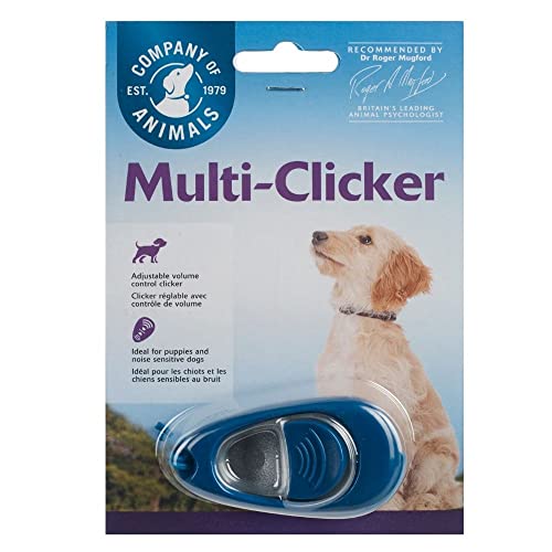 COMPANY OF ANIMALS Multi-Clicker, Hundezubehör, Lautstärkeregler mit 3 Stufen, verstellbare Handschlaufe, Hundeclicker, zum Hundetraining, auch für geräuschempfindliche Hunde und Welpen. von Company of Animals