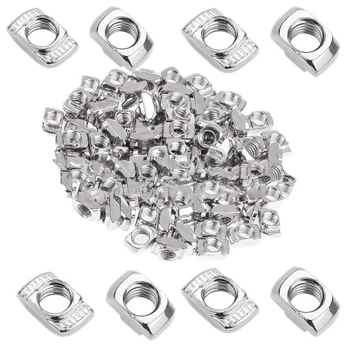 100 STK Aluprofil 20x20, Nutensteine m5, T Nutenstein für Aluminiumprofil-Extrusionsschlitz, T-Nut M5 Kohlenstoffstahl Vernickelt T-Slot Nutmuttern Hammermutter 100 STK Aluprofil 20x20, Nutensteine m5, T Nutenstein für Aluminiumprofil-Extrusionsschlitz, T-Nut M5 Kohlenstoffstahl Vernickelt T-Slot Nutmuttern Hammermutter von CLKE