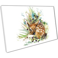 "Aquarell Rehkitz Leinwand Druck Waldtier Kunst Für Haus Büro Dekor "Aquarell Rehkitz Leinwand Druck Waldtier Kunst Für Haus Büro Dekor von CLKPrintArt