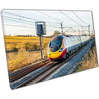 Moderne Uk Eisenbahn Zug Reise Fotografie Leinwand Wand Kunst Für Home Office Decor von CLKPrintArt