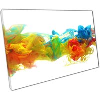 Rainbow Ink Flow Abstrakte Leinwand Kunst - Lebendiges Modernes Wand Dekor Für Zuhause Büro Rainbow Ink Flow Abstrakte Leinwand Kunst - Lebendiges Modernes Wand Dekor Für Zuhause Büro von CLKPrintArt