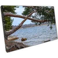 Swinging Meerlandschaft Wand Kunst Druck Auf Leinwand Serene See Seliger Russland Haus Büro Dekor Swinging Meerlandschaft Wand Kunst Druck Auf Leinwand Serene See Seliger Russland Haus Büro Dekor von CLKPrintArt