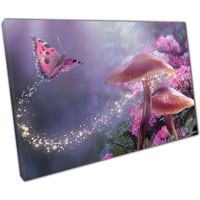 Zauberhafte Schmetterling Leinwand Fantasy Pilz Garten Wand Kunst Für Zuhause & Büro Dekor Zauberhafte Schmetterling Leinwand Fantasy Pilz Garten Wand Kunst Für Zuhause & Büro Dekor von CLKPrintArt