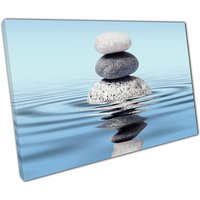 Zen Stone Stack Reflection Canvas Art Für Home Office Spa Decor von CLKPrintArt