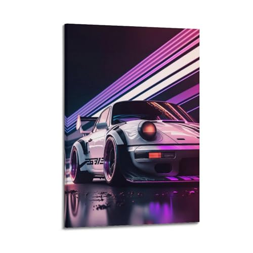 Sportwagen-Poster für 911 Rwb Rennwagen, Superauto, dekoratives Gemälde, Leinwand, Kunstbild, 40 x 60 cm Sportwagen-Poster für 911 Rwb Rennwagen, Superauto, dekoratives Gemälde, Leinwand, Kunstbild, 40 x 60 cm von CLLHOK