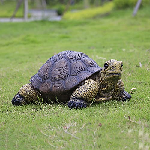 CLLX Garten Figuren Schildkröten, Outdoor Harz Statuen, Gartenfigur für die Innen und Außennutzung, Terrassen- und Gartendeko, Ornament für die Wiese,58x36.6x25.3cm von CLLX