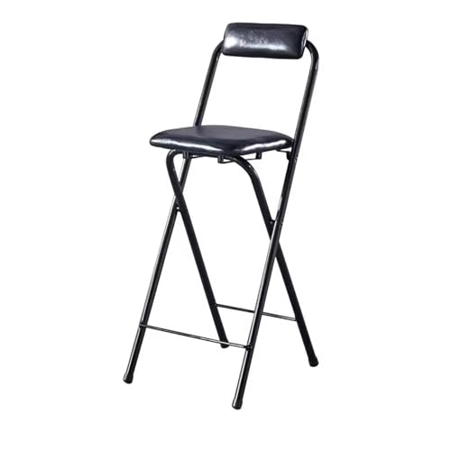 CLLXDZ Barstuhl Klappbar Mit Rückenlehne, Klapphocker for Erwachsene, Klappbarer Hockerstuhl, for Hockerstuhl for Campingküche, Klappstühle In Barhöhe(55CM) von CLLXDZ