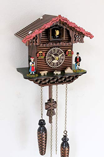 CLOCKVILLA HETTICH-UHREN Schwarzwälder Kuckucksuhr Schwarzwaldhaus Quarz Uhr Schwarzwaldpaar Kuckuckuhr von CLOCKVILLA HETTICH-UHREN