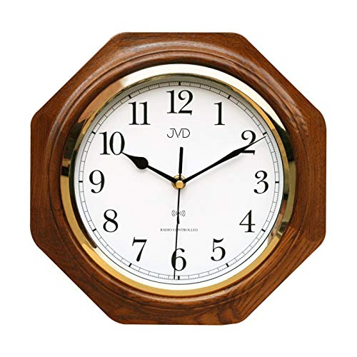 CLOCKVILLA HETTICH-UHREN Wanduhr Funkuhr Funk Uhr Eiche massiv gut lesbar von CLOCKVILLA HETTICH-UHREN
