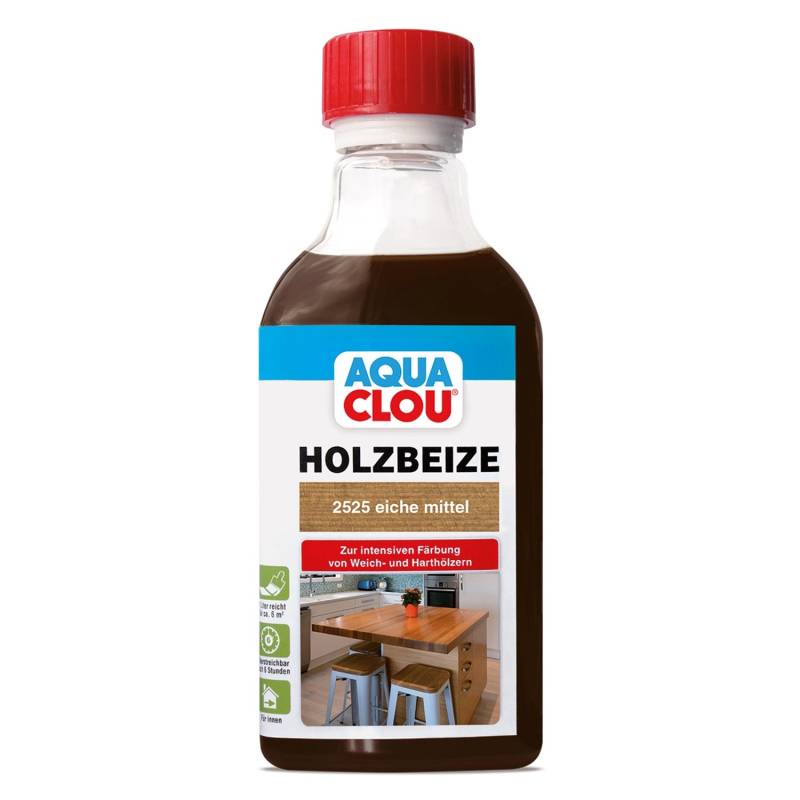 Aqua Clou Holzbeize Eiche Mittel 250 ml von CLOU