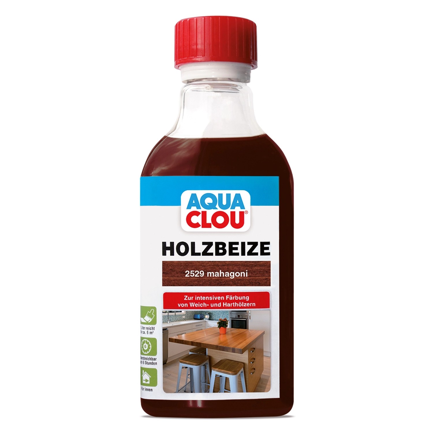 Aqua Clou Holzbeize Mahagoni 250 ml Aqua Clou Holzbeize Mahagoni 250 ml von CLOU