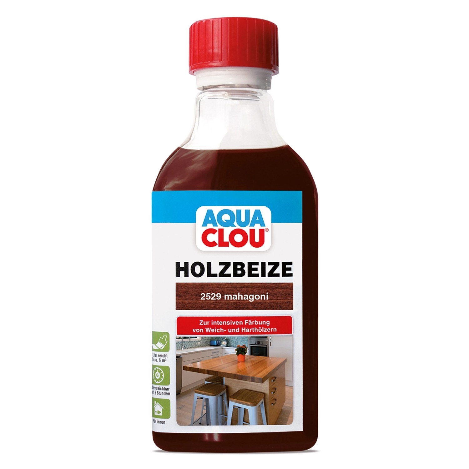 Aqua Clou Holzbeize Mahagoni 250 ml von CLOU