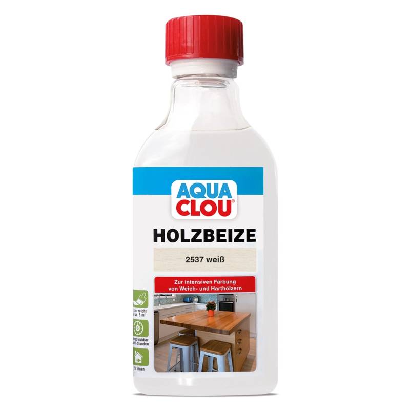 Aqua Clou Holzbeize Weiß 250 ml von CLOU