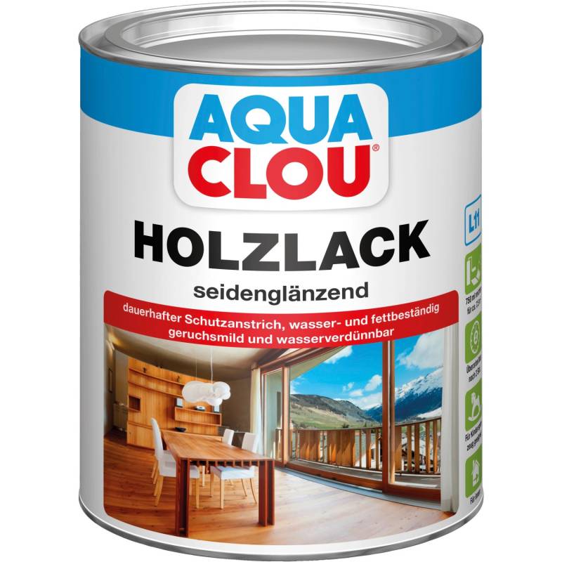 Aqua Clou Holzlack Transparent seidenglänzend 750 ml Aqua Clou Holzlack Transparent seidenglänzend 750 ml von CLOU