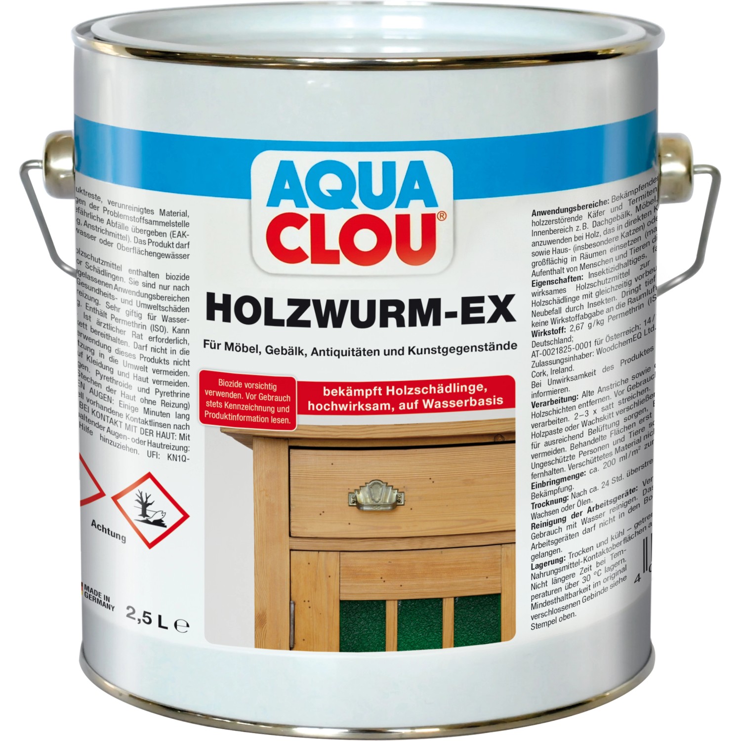 Aqua Clou Holzwurm-Ex Transparent 2,5 l von CLOU
