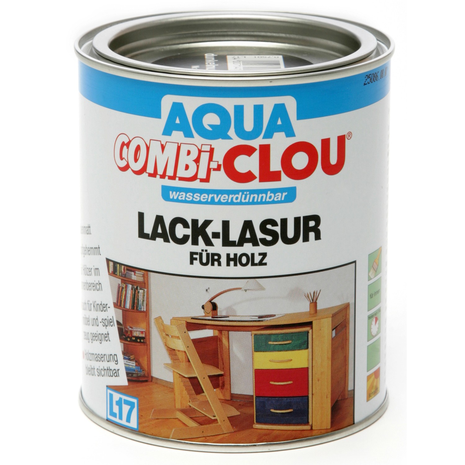 Aqua Combi-Clou Lack-Lasur Weiß 750 ml von CLOU