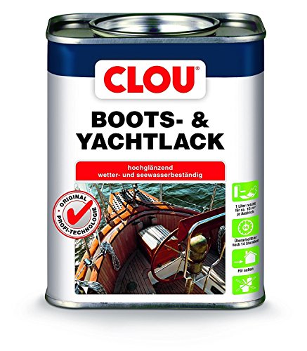 CLOU 2.5 Liter Botts- und Yachtlack FARBLOS von CLOU