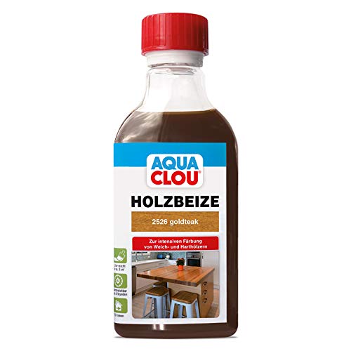 CLOU B11 Aqua Holzbeize goldteak 0.25 Liter von CLOU