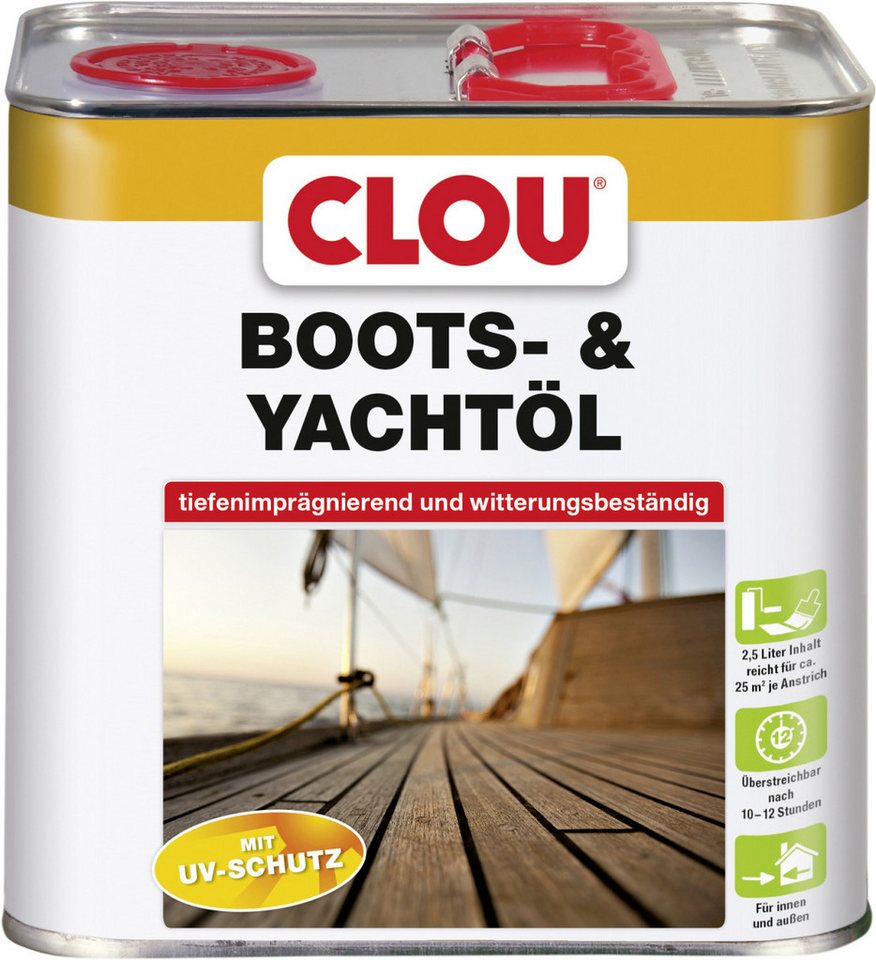 CLOU Hartholzöl Clou Bootsöl 2,5 L von CLOU