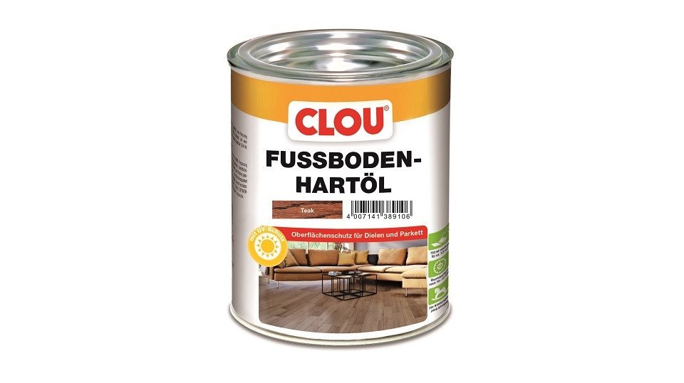 CLOU Hartholzöl Clou Fußboden Hartöl 750 ml teak von CLOU