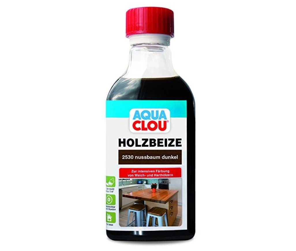 CLOU Holzbeize CLOU Aqua Clou Holzbeize B11 Nußbaum Dunkel Wasserverdünnbar 250ml CLOU Holzbeize CLOU Aqua Clou Holzbeize B11 Nußbaum Dunkel Wasserverdünnbar 250ml von CLOU