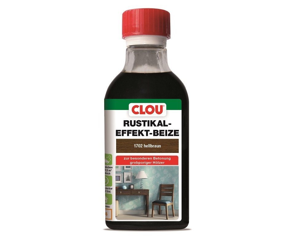 CLOU Holzbeize Clou Rustik Beize 250 ml hellbraun CLOU Holzbeize Clou Rustik Beize 250 ml hellbraun von CLOU