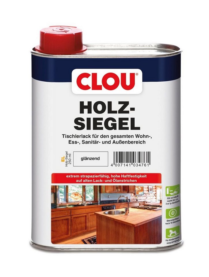 CLOU Holzlack CLOU Holz Siegel EL Glänzend 250ml von CLOU