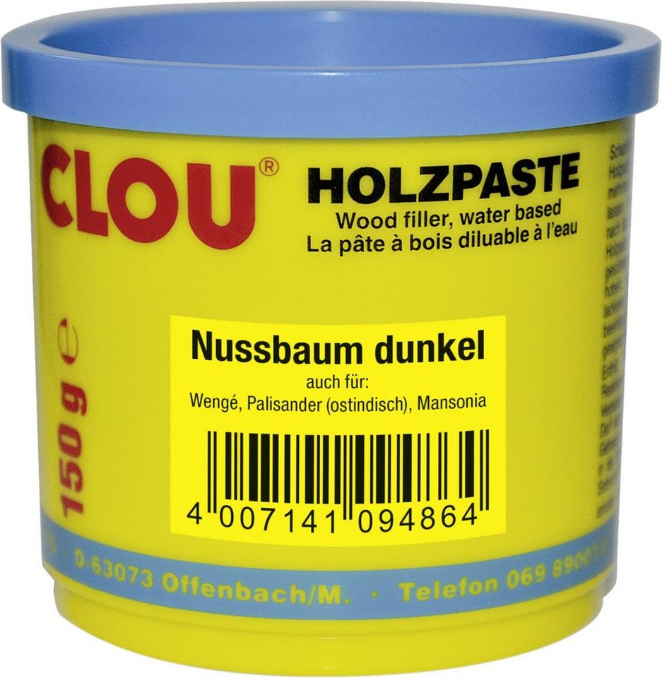CLOU Holzlack Clou Holzpaste 150 g nussbaum dunkel CLOU Holzlack Clou Holzpaste 150 g nussbaum dunkel von CLOU