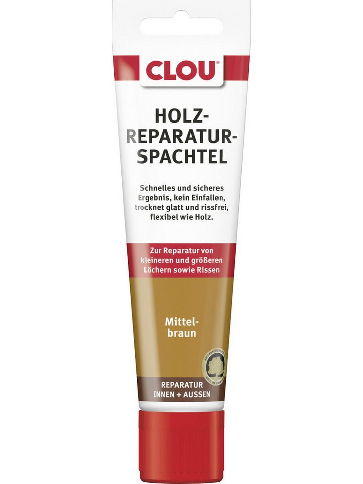CLOU Holzlack Clou Holzreparatur-Spachtel 55 g mittelbraun von CLOU
