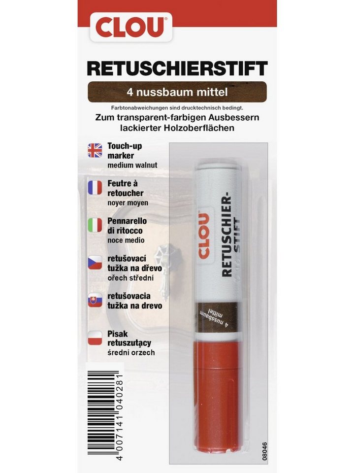 CLOU Holzlack Clou Retuschierstift nussbau mittel CLOU Holzlack Clou Retuschierstift nussbau mittel von CLOU