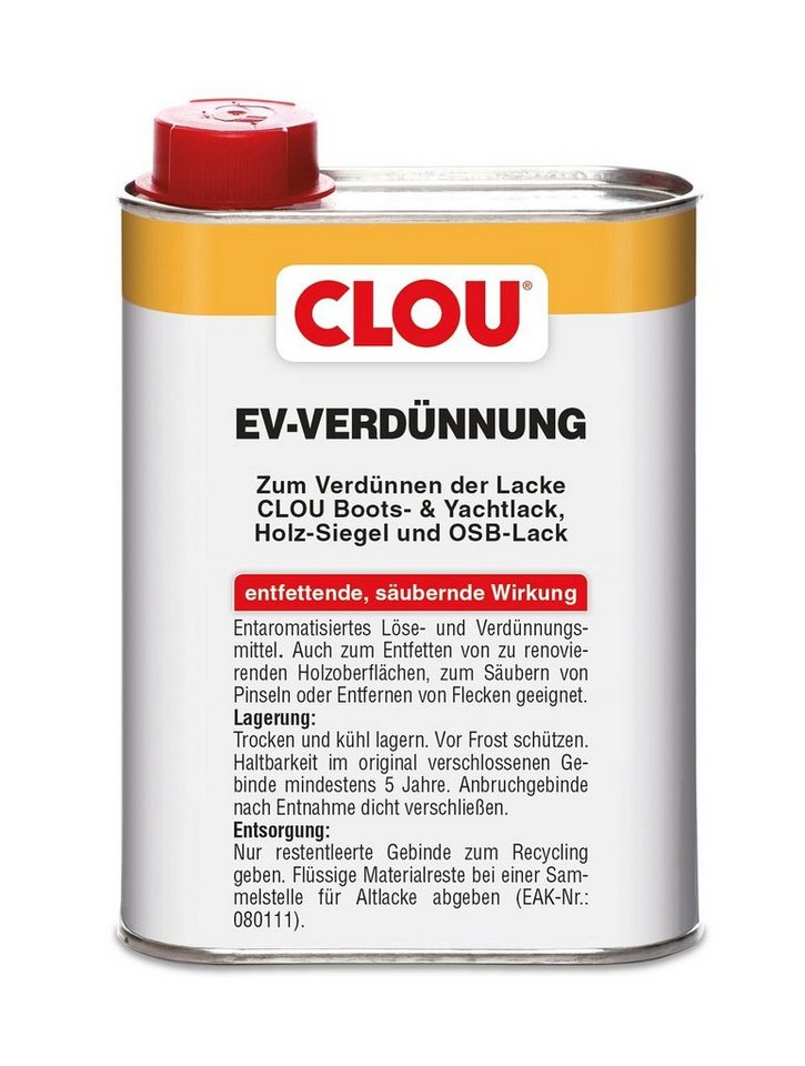 CLOU Poly-Verdünner CLOU EV Verdünnung 250ml CLOU Poly-Verdünner CLOU EV Verdünnung 250ml von CLOU
