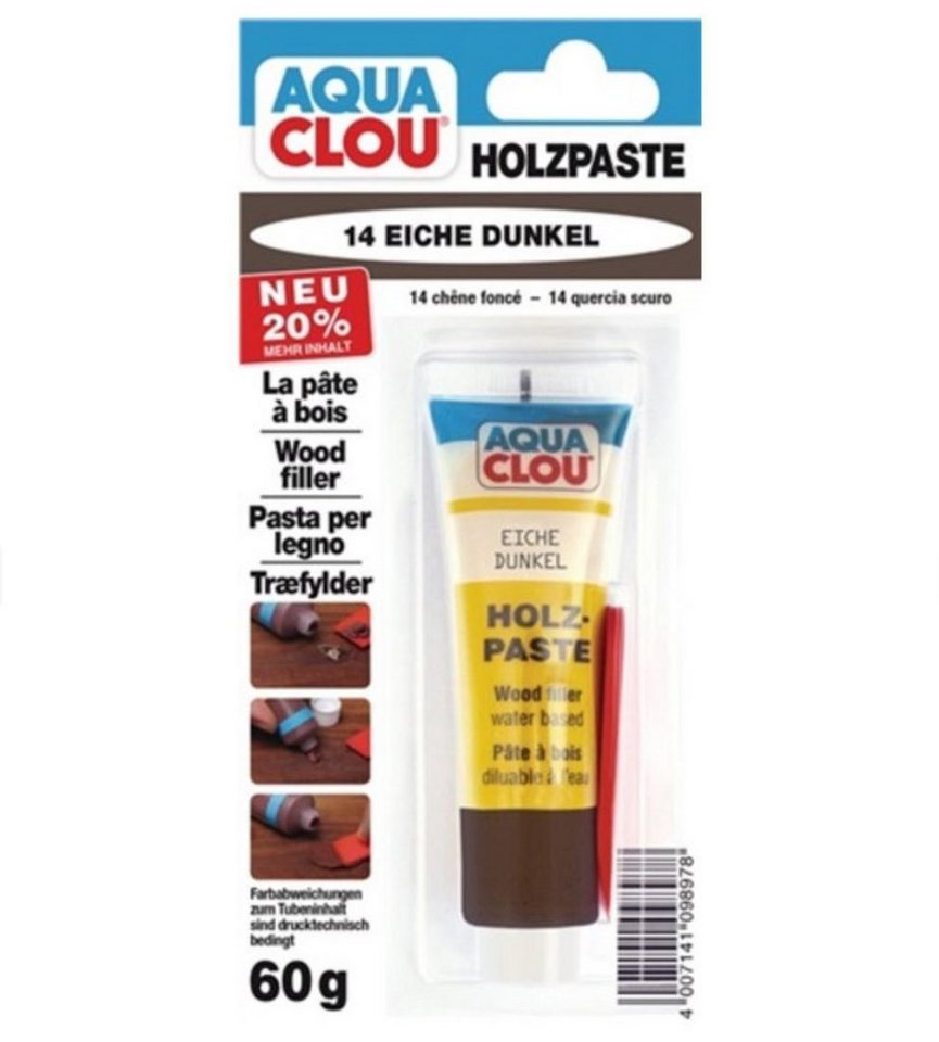 CLOU Spachtelmasse CLOU Aqua Clou Holzpaste 14 Eiche Dunkel mit Spatel 60g CLOU Spachtelmasse CLOU Aqua Clou Holzpaste 14 Eiche Dunkel mit Spatel 60g von CLOU
