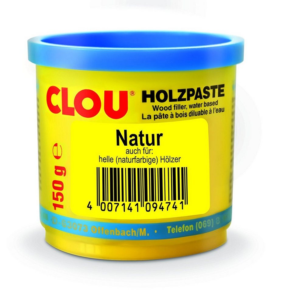 CLOU Spachtelmasse CLOU Holzpaste 1 Natur Wasserverdünnbar 150g CLOU Spachtelmasse CLOU Holzpaste 1 Natur Wasserverdünnbar 150g von CLOU