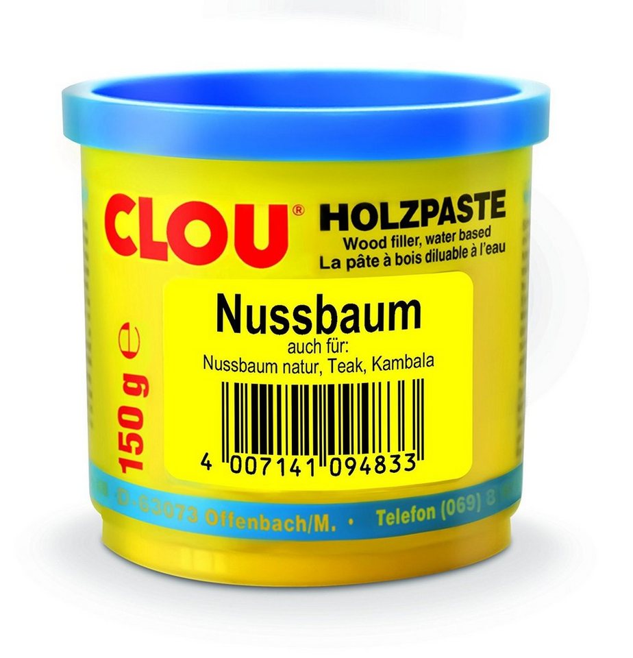 CLOU Spachtelmasse CLOU Holzpaste 10 Nußbaum Wasserverdünnbar 150g CLOU Spachtelmasse CLOU Holzpaste 10 Nußbaum Wasserverdünnbar 150g von CLOU