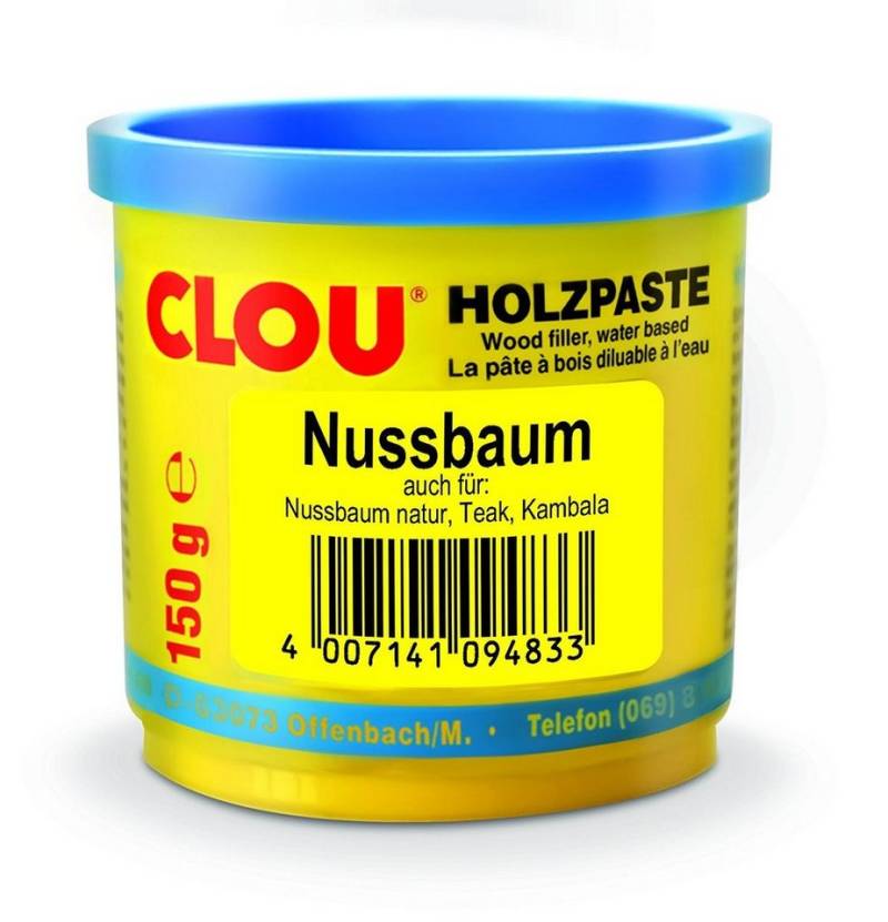 CLOU Spachtelmasse CLOU Holzpaste 10 Nußbaum Wasserverdünnbar 150g von CLOU