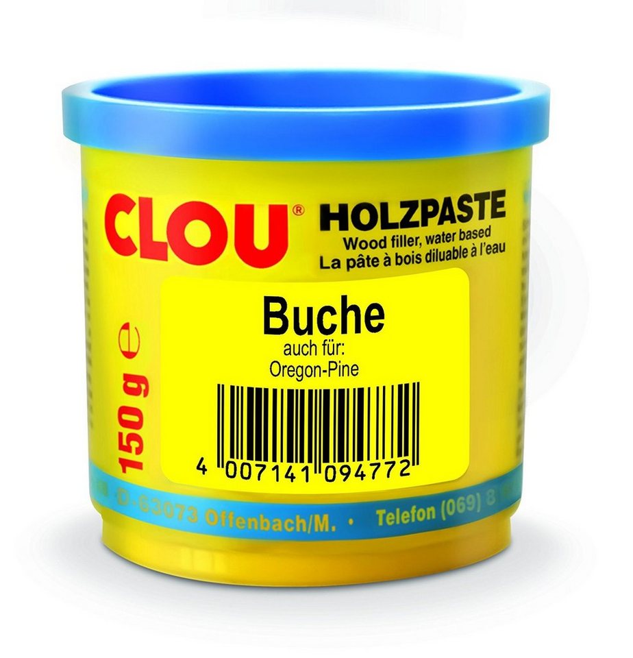 CLOU Spachtelmasse CLOU Holzpaste 4 Buche Wasserverdünnbar 150g CLOU Spachtelmasse CLOU Holzpaste 4 Buche Wasserverdünnbar 150g von CLOU