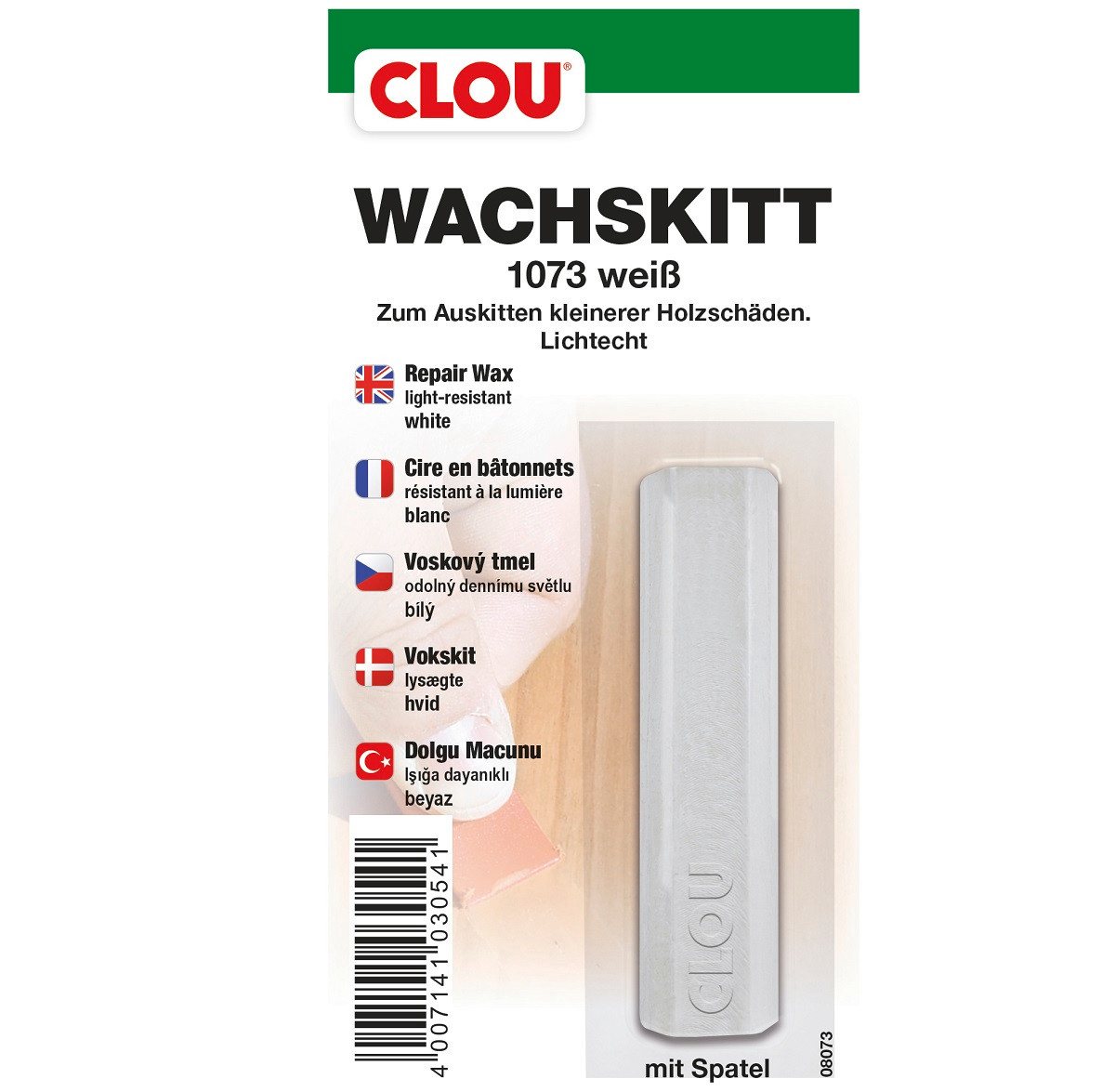 CLOU Spachtelmasse CLOU Wachskitt Stange 1073 Weiß CLOU Spachtelmasse CLOU Wachskitt Stange 1073 Weiß von CLOU