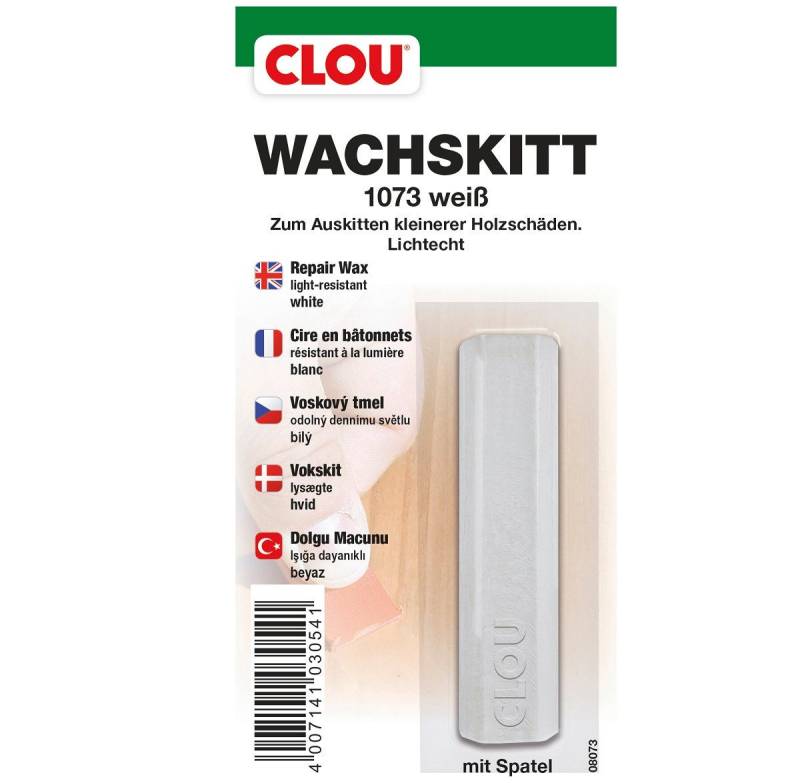 CLOU Spachtelmasse CLOU Wachskitt Stange 1073 Weiß von CLOU