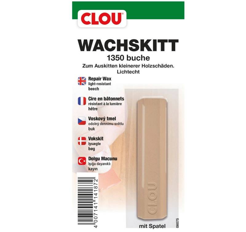 CLOU Spachtelmasse CLOU Wachskitt Stange 1350 Buche von CLOU