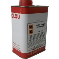 CLOU TLK1000/ROT Glühlampen-Tauchlack 1l Rot von CLOU