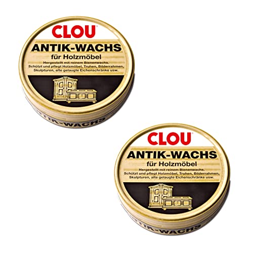 Clou Antik Wachs Möbelwachs: aus natürlichen Bienenwachs farblos 2x 200ml von CLOU