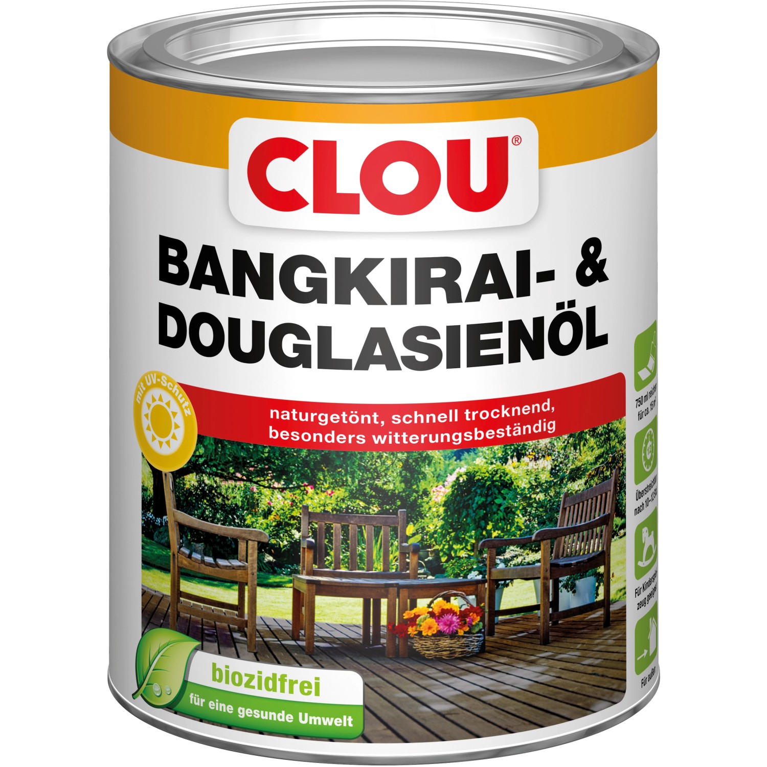 Clou Bangkirai- und Douglasien-Öl 750 ml von CLOU