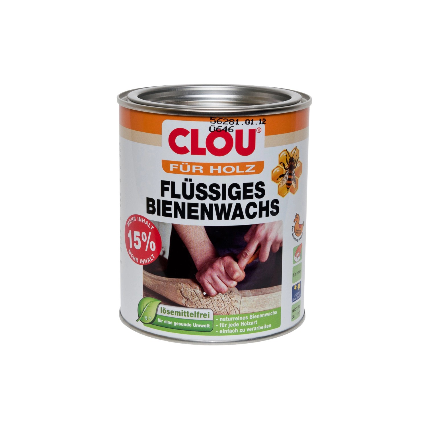 Clou Flüssiges Bienenwachs Transparent seidenglänzend 750 ml von CLOU