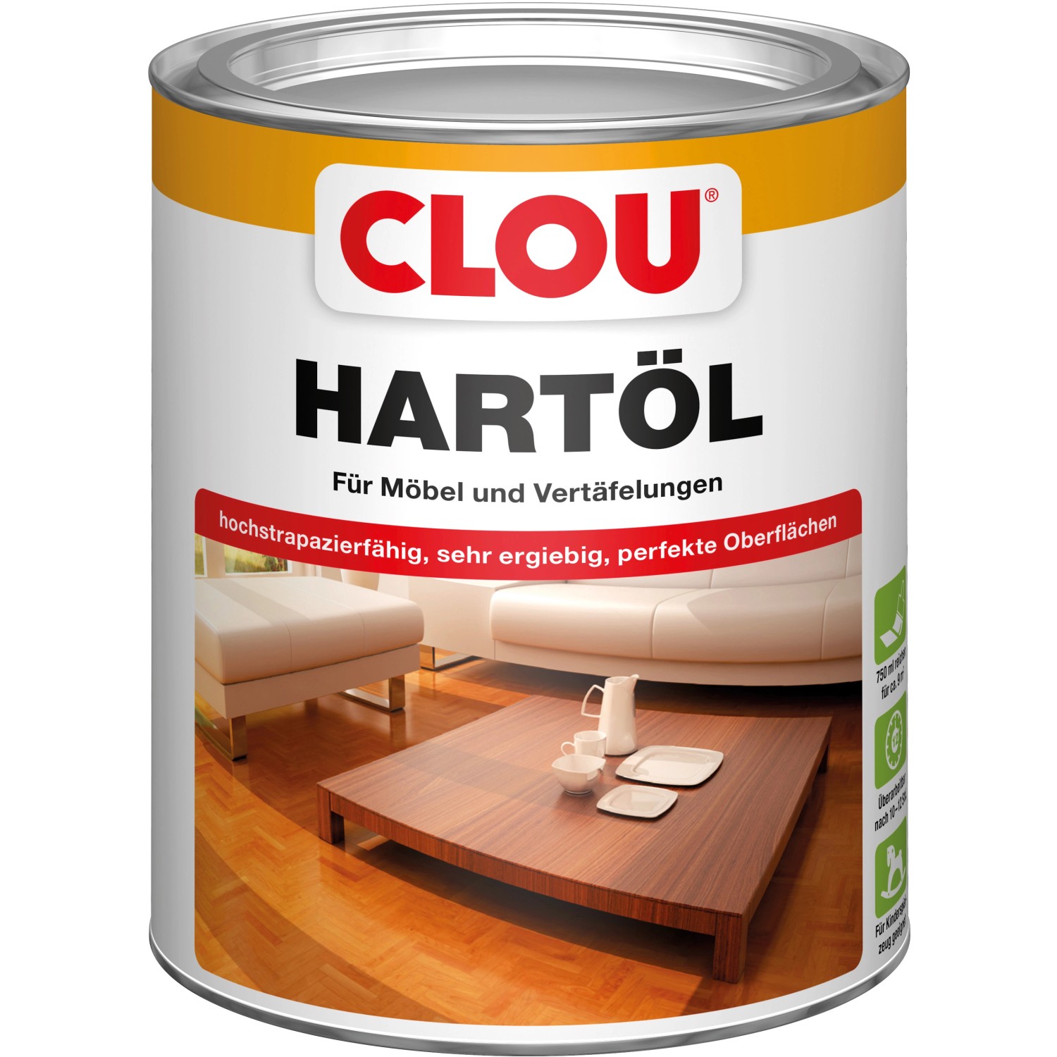 Clou Hartöl Transparent 750 ml von CLOU