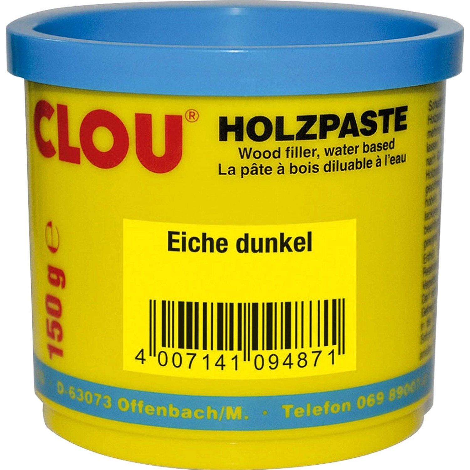 Clou Holzpaste wasserverdünnbar Eiche Dunkel 150 g von CLOU