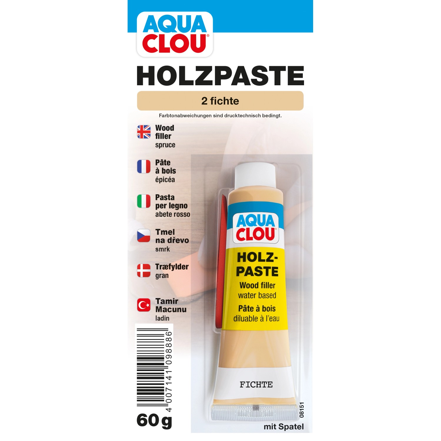 Clou Holzpaste wasserverdünnbar Fichte 60 g von CLOU