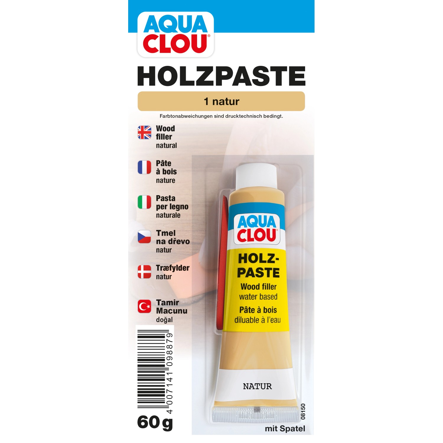 Clou Holzpaste wasserverdünnbar Natur 60 g von CLOU